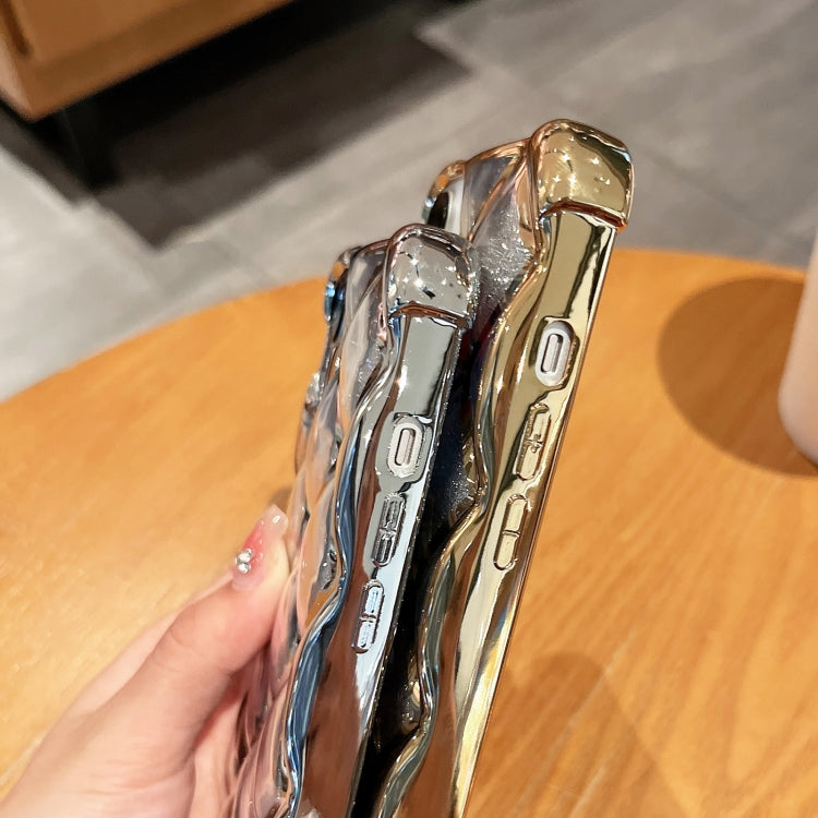 3D Diamond Lattice Laser Engraving Glitter Paper Phone Case, For iPhone 12 / 12 Pro, For iPhone 12 Pro Max, For iPhone 11 Pro Max, For iPhone 11