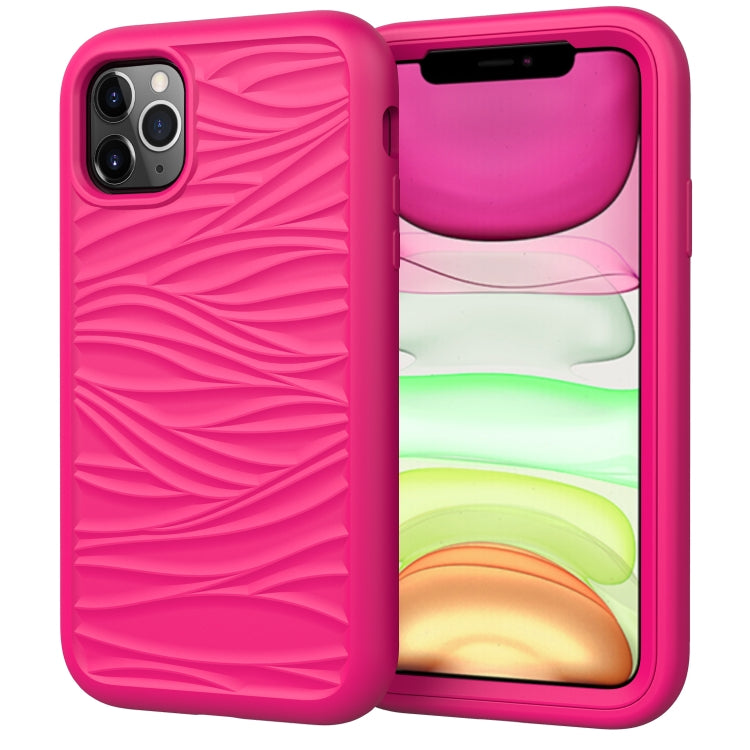 For iPhone 11 Wave Pattern 3 in 1 Silicone+PC Shockproof Protective Case, For iPhone 11
