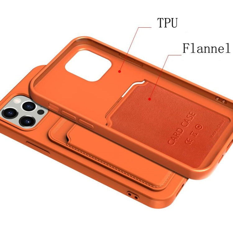 TPU + Flannel Lining Shockproof Case with Card Slots, For iPhone 11 Pro Max, For iPhone 11, For iPhone 11 Pro
