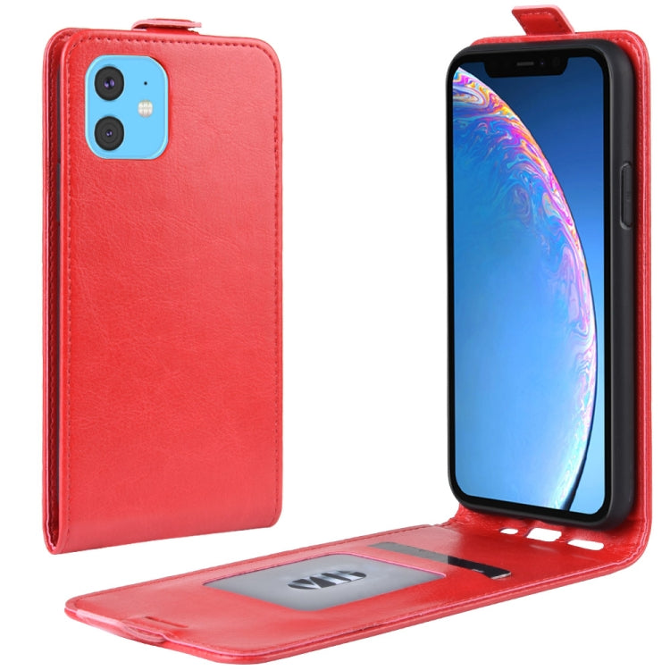R64 Texture Single Fold Horizontal Flip Leather Case for iPhone XIR 2019, with Holder & Card Slots & Wallet, For iPhone 11