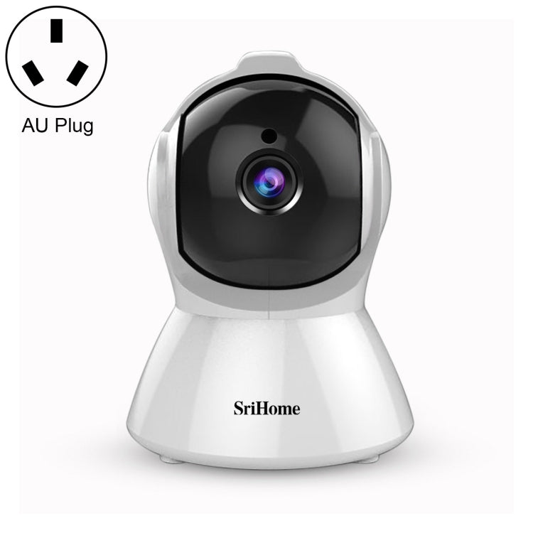 SriHome SH025 2.0 Million Pixels 1080P HD AI Auto-tracking IP Camera, Support Two Way Audio / Motion Tracking / Humanoid Detection / Night Vision / TF Card, AU Plug, SH025