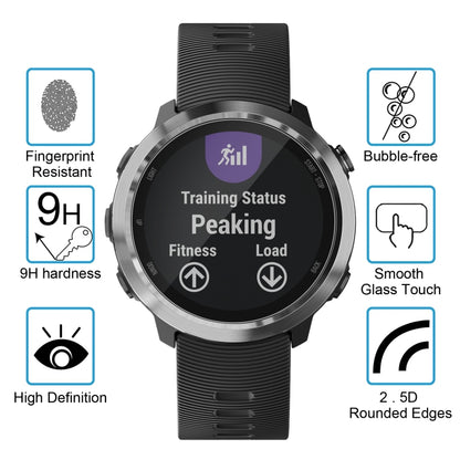 2 PCS ENKAY Hat-Prince for  Garmin Forerunner 645 0.2mm 9H Surface Hardness 2.15D Curved Edge Tempered Glass Screen Protector