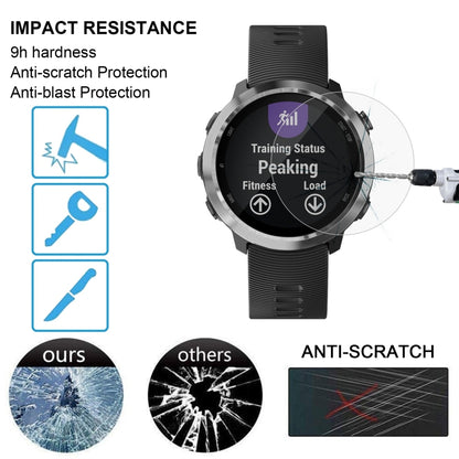 2 PCS ENKAY Hat-Prince for  Garmin Forerunner 645 0.2mm 9H Surface Hardness 2.15D Curved Edge Tempered Glass Screen Protector