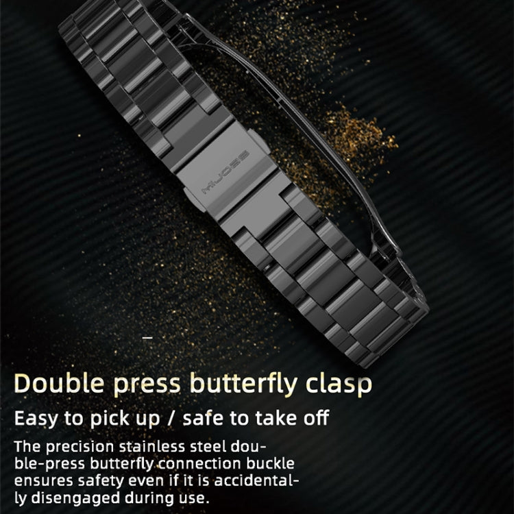 Correa de acero inoxidable Mijobs para Xiaomi Mi Band 3, 4, 5 y 6