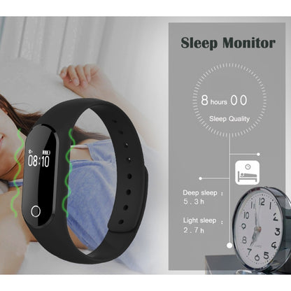 TLW25 0.42 inch OLED Display Bluetooth Smart Bracelet, IP66 Waterproof, Support Heart Rate Monitor / Pedometer / Calls Remind / Sleep Monitor / Sedentary Reminder / Alarm / Remote Capture, Compatible with Android and iOS Phones, 25 Black, 25 Blue