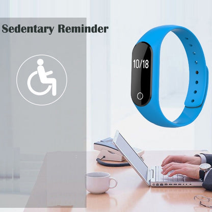 TLW25 0.42 inch OLED Display Bluetooth Smart Bracelet, IP66 Waterproof, Support Heart Rate Monitor / Pedometer / Calls Remind / Sleep Monitor / Sedentary Reminder / Alarm / Remote Capture, Compatible with Android and iOS Phones, 25 Black, 25 Blue