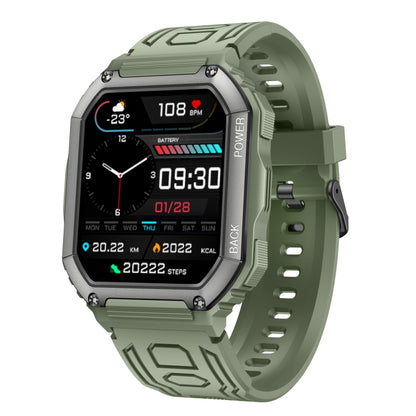 Reloj inteligente deportivo KR06 con podómetro, resistente al agua, compatible con monitorización de frecuencia cardíaca, presión arterial y llamadas Bluetooth.
