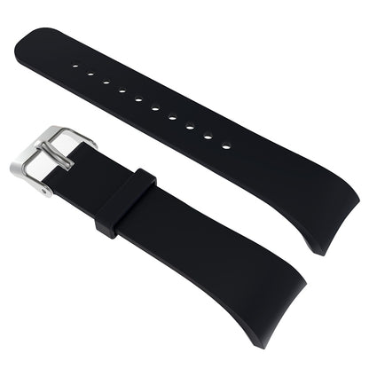 Solid Color Leather Watch Band for Galaxy Gear Fit2 R360