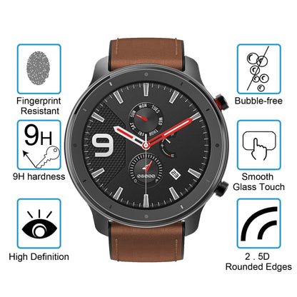 For Amazfit GTR 47mm 0.26mm 2.5D 9H Tempered Glass Film Screen Protector, For Amazfit GTR 47mm
