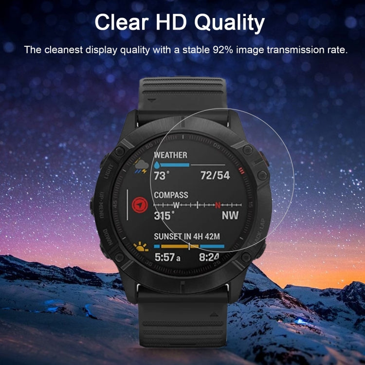 For Garmin Fenix 6 Pro 0.26mm 2.5D 9H Tempered Glass Film Screen Protector, For Garmin Fenix 6 Pro