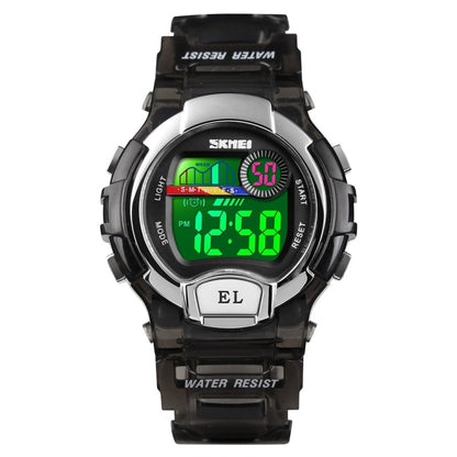 SKMEI 1450 Women Transparent Digital Watch 50m Waterproof Sports Watch with LED Light