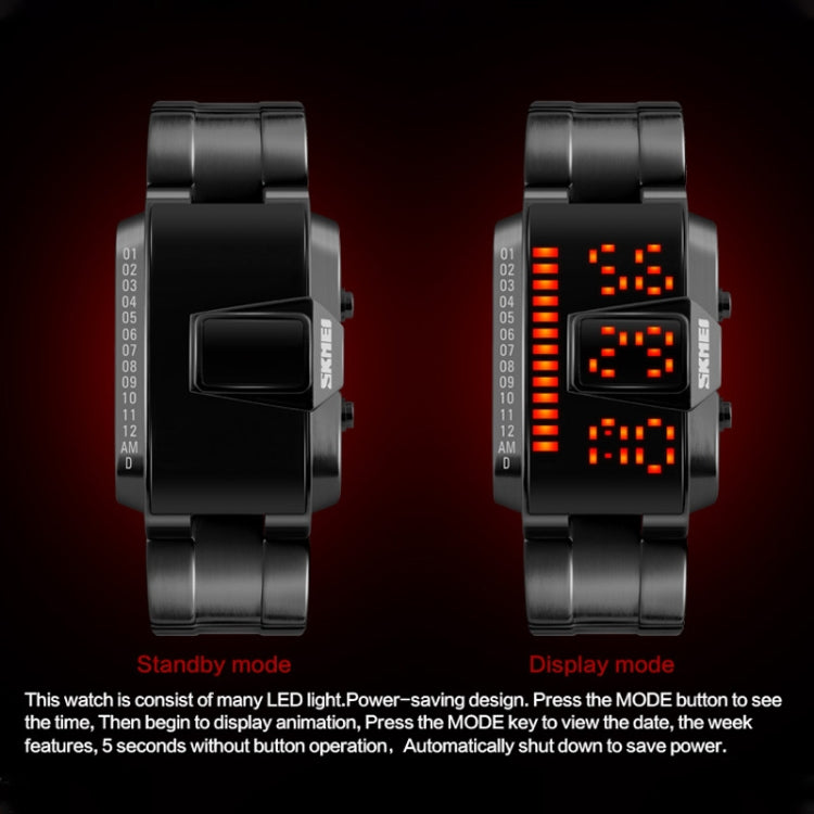 SKMEI 1179 Multifunctional Men Outdoor Sports Noctilucent Waterproof LED Digital Watch