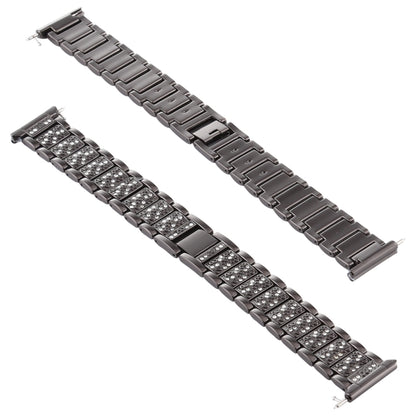 For Fitbit Versa Diamond-studded Stainless Steel  Watch Band