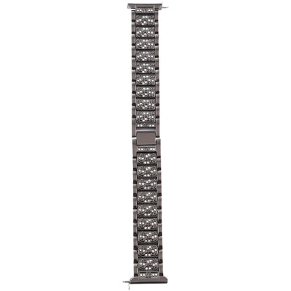 For Fitbit Versa Diamond-studded Stainless Steel  Watch Band