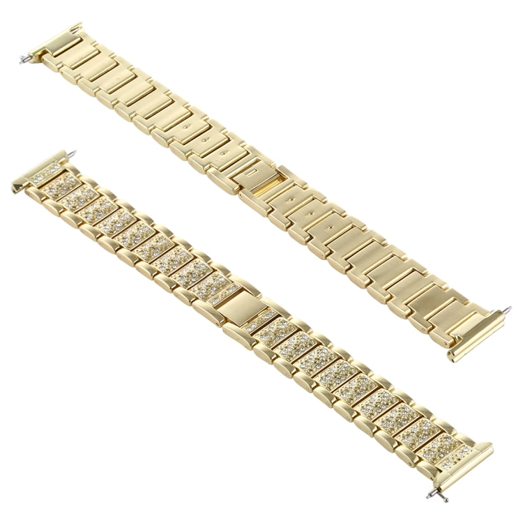 For Fitbit Versa Diamond-studded Stainless Steel  Watch Band