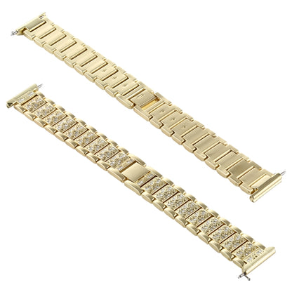 For Fitbit Versa Diamond-studded Stainless Steel  Watch Band