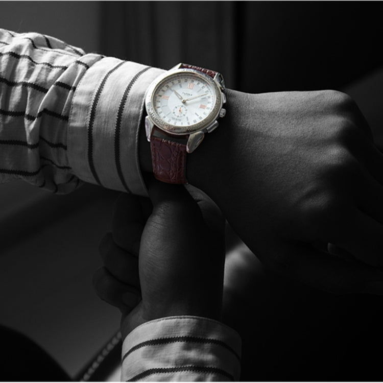 419 YAZOLE Men Fashion Business Leather Band Quartz Wrist Watch ( Black)