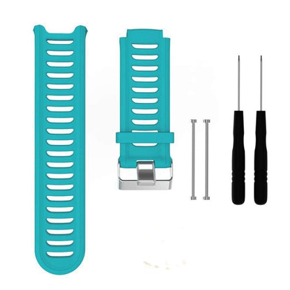 Solid Color Silicone Watch Band for Garmin Forerunner 910XT