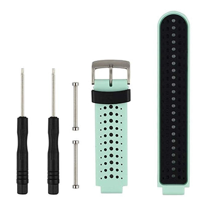 Two-colour Silicone Sport Watch Band for Garmin Forerunner 230 / 235 / 620 / 630 / 735XT