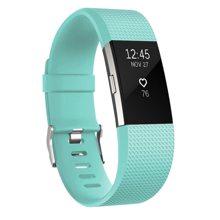 Square Pattern Adjustable Sport Watch Band for FITBIT Charge 2, Size: L, 12.5x8.5cm, L, Aqua Blue, L, Light Grey, L, Black, L, Light Pink, L, Coffee, L, Light Purple, L, Champagne Gold, L, Mint Green, L, Coral Red, L, Navy Blue, L, Dark Purple, L, Purp...