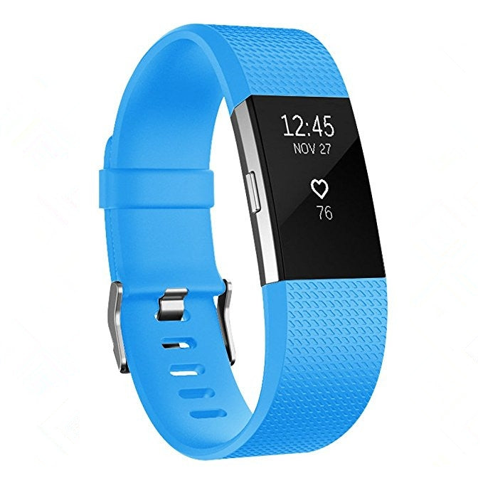 Square Pattern Adjustable Sport Watch Band for FITBIT Charge 2, Size: L, 12.5x8.5cm, L, Aqua Blue, L, Light Grey, L, Black, L, Light Pink, L, Coffee, L, Light Purple, L, Champagne Gold, L, Mint Green, L, Coral Red, L, Navy Blue, L, Dark Purple, L, Purp...