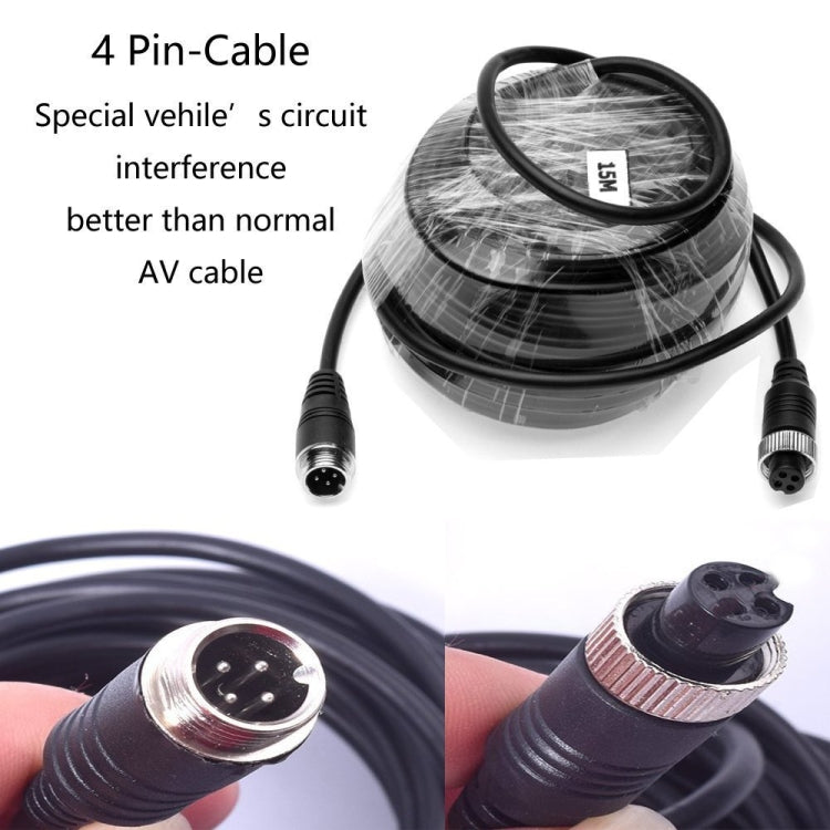 A1510 7 inch HD Car 12 IR Night Vision Rear View Backup Dual Camera Rearview Monitor, with 15m Cable, A1510