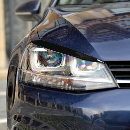 Pair Car Lamp Eyebrow Soft Decorative Sticker for Volkswagen Golf 7 / 7.5 2013-2018, For Volkswagen Golf 7 / 7.5 2013-2018