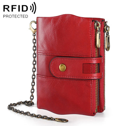 LT3539 Cowhide Leather Zipper Buckle Anti-magnetic RFID Wallet Clutch Bag for Men, with Card Slots & Shoulder Strap, LT3539 Shoulder Strap Black, LT3539 Shoulder Strap Coffee, LT3539 Shoulder Strap Blue, LT3539 Strap Red, LT3539 Yellowish-brown