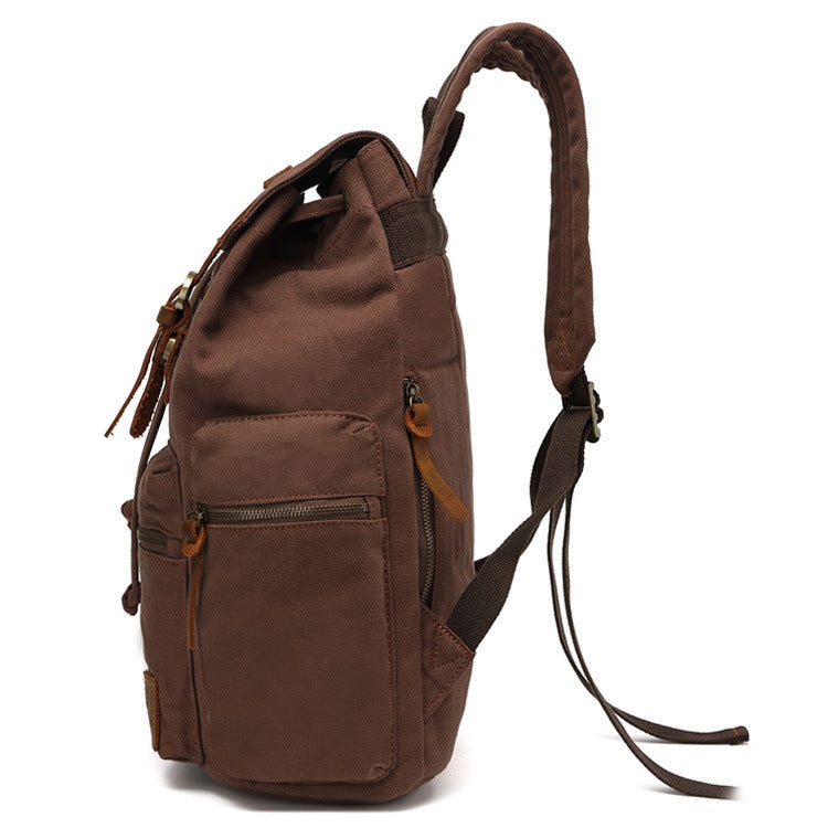 AUGUR 1039 Men Retro Canvas Backpack Shoulders Laptop Bag, 1039