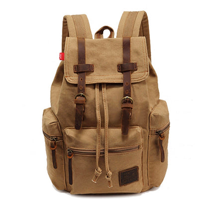 AUGUR 1039 Men Retro Canvas Backpack Shoulders Laptop Bag, 1039