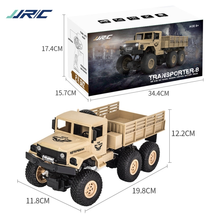 JJR/C 1:18 2.4Ghz 4 Channel Remote Control Dongfeng 8 Six-wheeled Armor Truck Vehicle Toy, Dongfeng 8 (Green), Dongfeng 8 (Yellow)