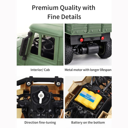 JJR/C 1:18 2.4Ghz 4 Channel Remote Control Dongfeng 8 Six-wheeled Armor Truck Vehicle Toy, Dongfeng 8 (Green), Dongfeng 8 (Yellow)