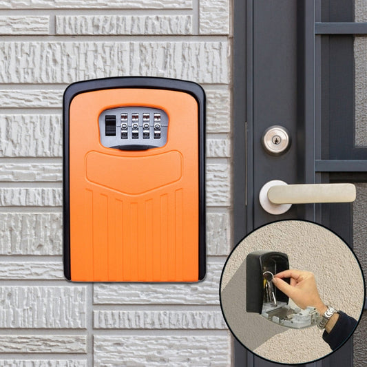 Caixa de arrumação metálica grande com fechadura de senha, caixa de segurança para casas, armário de parede, caixa de segurança.