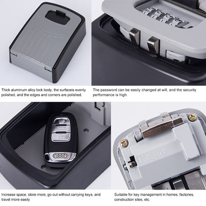 Caja de almacenamiento de metal con cerradura de contraseña grande, caja de seguridad para villa, armario de pared, caja de seguridad