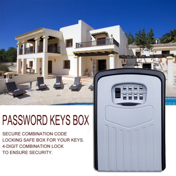 Caja de almacenamiento de metal con cerradura de contraseña grande, caja de seguridad para villa, armario de pared, caja de seguridad