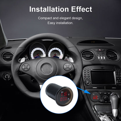 B3613  IP67 Waterproof Car Modification 4.5-30V Voltmeter + Ammeter, B3613