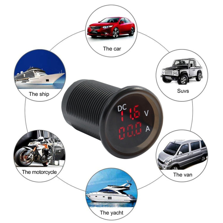B3613  IP67 Waterproof Car Modification 4.5-30V Voltmeter + Ammeter, B3613
