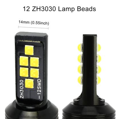 2 PCS 9005 DC9-16V / 3.5W / 6000K / 320LM Car Auto Fog Light 12LEDs SMD-ZH3030 Lamps, with Constant Current, 9005