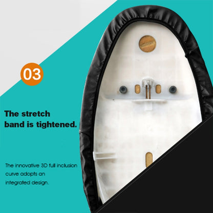 Funda impermeable para asiento de motocicleta, de cuero negro, para evitar el calor y proteger el asiento del scooter. Talla XL. Largo: 61-65 cm; Ancho: 27-38 cm.