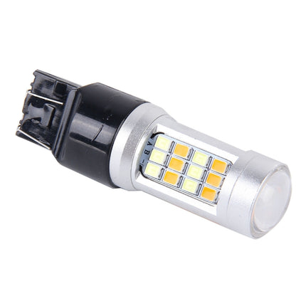 2 PCS T20/7443-42LED 20W 21*2835W+21*2835Y White+Yellow Light Turn Signal Light with Len. DC 12-24V, T20
