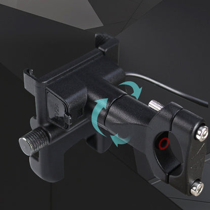 Cargador USB portátil para motocicleta, de aleación de aluminio, para teléfono móvil, versión para manillar, 3089