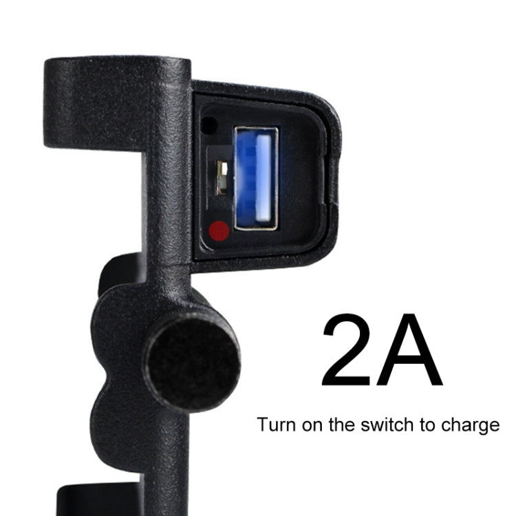 Cargador USB portátil para motocicleta, de aleación de aluminio, para teléfono móvil, versión para manillar, 3089
