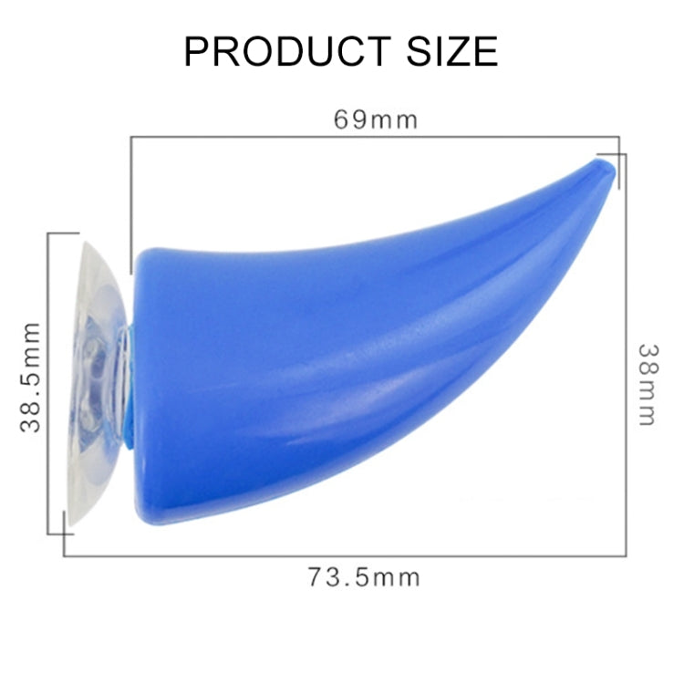 2 PCS Motorcycle Helmet Devil Decoration Motorbike Helmet Suction Cups Horns Decoration Headwear Sucker