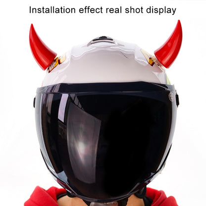 2 PCS Motorcycle Helmet Devil Decoration Motorbike Helmet Suction Cups Horns Decoration Headwear Sucker