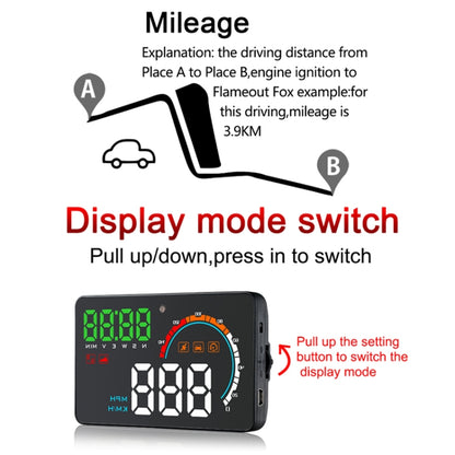 Sistema de seguridad con pantalla frontal Q5 GPS de 4 pulgadas para vehículo, compatible con velocidad, dirección y distancia recorridas/kilómetros recorridos/, Q5
