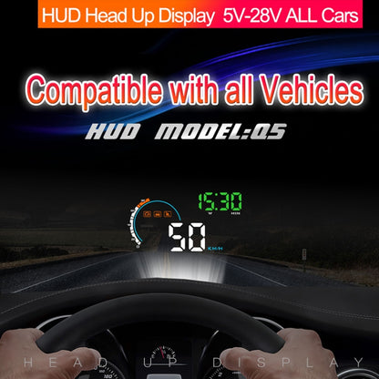 Sistema de seguridad con pantalla frontal Q5 GPS de 4 pulgadas para vehículo, compatible con velocidad, dirección y distancia recorridas/kilómetros recorridos/, Q5