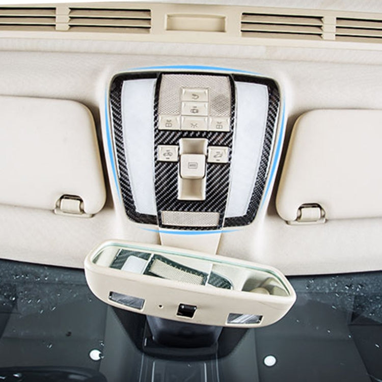 3 PCS Car Front Dome Light Panel Carbon Fiber Decorative Sticker for Mercedes-Benz W204 2007-2013, Front Dome Light Panel