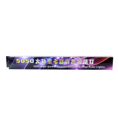 5050 20W 48 LED RGB Car Truck Remote Colorful Knight Rider LED Strobe Scanner Flash Strip Light, DC 12V  Cable Length: 130cm, 0