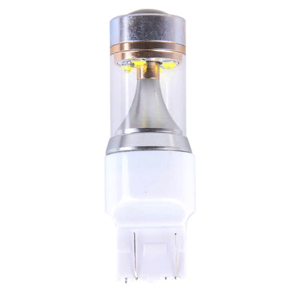 2 PCS T20/7443 350 LM 6000K Dual Wires 30W White Light 6 LED CREE Canbus Car Brake Light Bulb, DC 12V, T20