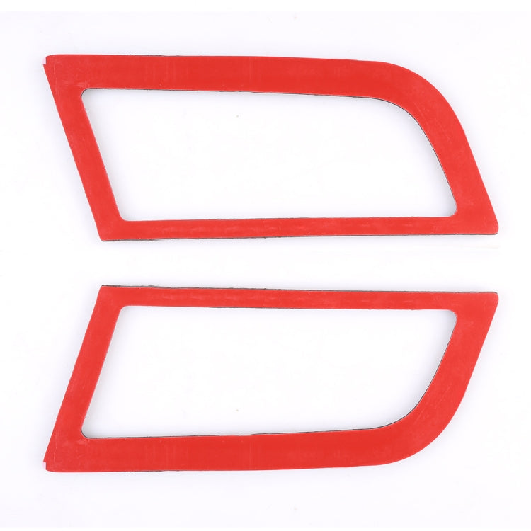 Conjunto de 2 autocolantes decorativos para a saída de ar lateral do painel de instrumentos do Ford Mustang 2015-2020.